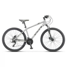 Велосипед 26" Stels Navigator-590 D, K010, цвет серый/салатовый, размер рамы 16"
